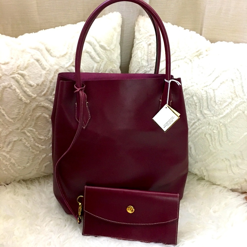 Via Tournabuoni Large Leather Tote Bag
